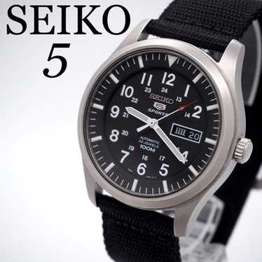 【美品】seiko 5 sports 7s36-03j0 Seiko Automatic 7S36-03J0 5 Sports 23Jewels 42mm Men's