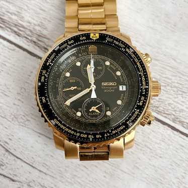 Seiko flightmaster 7t62-0eb0 chronograph - Gem