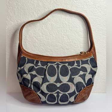 バッグ Coach Ergo Signature C Canvas Denim Bag Coach denim ergo signature - Gem