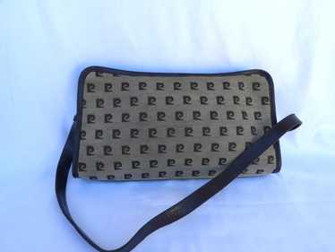 Pierre Cardin vintage ロゴ柄 ポーチ Vintage MONOGRAM 1980s PIERRE CARDIN Black Leather LOGO