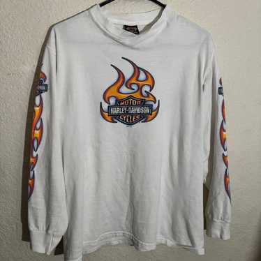 80s ビンテージ harley davidson フレイムロンT flame 80s ビンテージ harley davidson フレイムロンT flame - メルカリ
