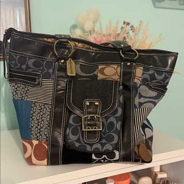 Coach tote bag patchwork - Gem