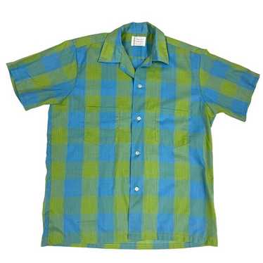 トップス 60s towncraft vintage shirts bd check vintage towncraft penneys plaid shirt 1950s 1960s 14/14.5