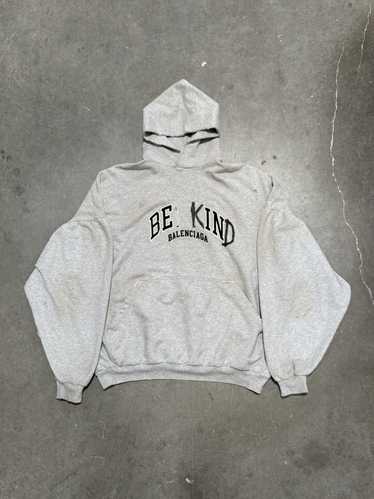 BALENCIAGA Be Kind パーカー BALENCIAGA BE KIND フーディ パーカー グレー (BALENCIAGA