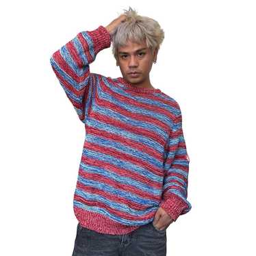 トップス C.E / CAV EMPT GRID KNIT navy size XL トップス C.E / CAV EMPT GRID KNIT navy size XL EMBLEM