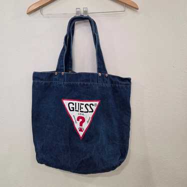Guess denim tote bag - Gem