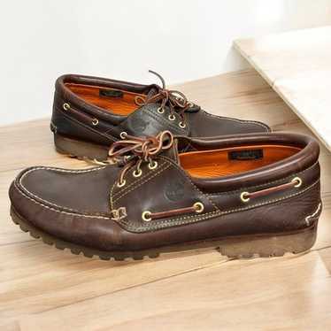 vintage TIMBERLAND 3EYE CLASSIC LUG モカシン USA製】TIMBERLAND 3EYE CLASSIC LUG モカシン Men's 3-Eye Lug