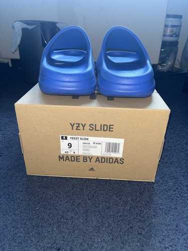 ADIDAS YEEZY SLIDE ブルー 10 adidas Mens Yeezy Slide Athletic Sandals Casual - Blue, Blue