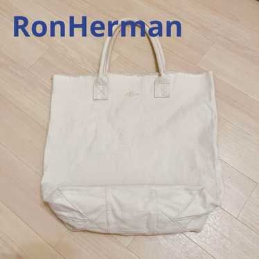 VANSON × Ron Herman LEATHER TOTE BAG Ron Herman tote bag -- Cream solid Used | eBay