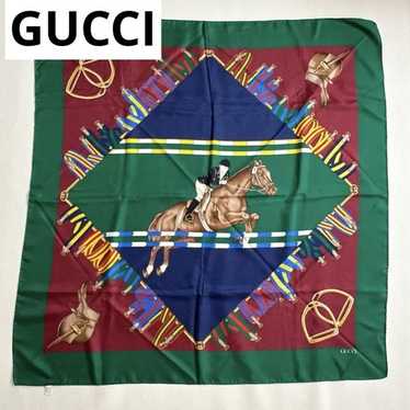 Gucci scarf green horse - Gem