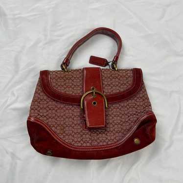 バッグ coach signature hand bag soho leather Amazon.com: Coach Soho Bag 25 in Crystal Signature Jacquard