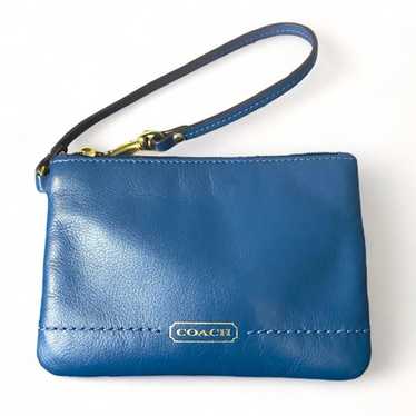vintage coach old Blue アクセサリーポーチ 青 vintage coach old Blue アクセサリーポーチ 青 - メルカリ