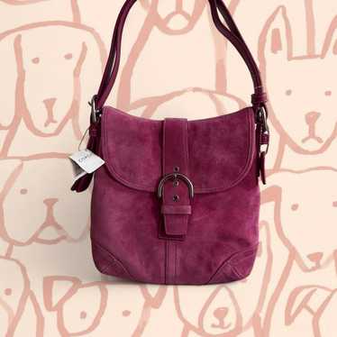 Vintage coach suede shoulder - Gem