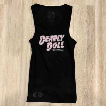トップス chrome hearts CH plus backlogo tanktop Chrome Hearts Gray Horseshoe Logo Tank top - SRM – SHENGLI