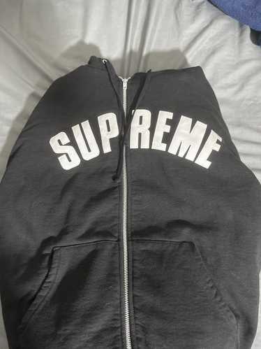 Supreme Arc Logo Thermal Zip Up Sweat 黒L Arc Thermal Zip Up Hooded Sweatshirt Black Men's - FW24 - US