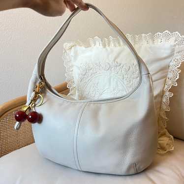 vintage coach old ✨ ivory White bag FANCY COACH PURSE, Vintage Coach Shoulder Bag, Coach Legacy