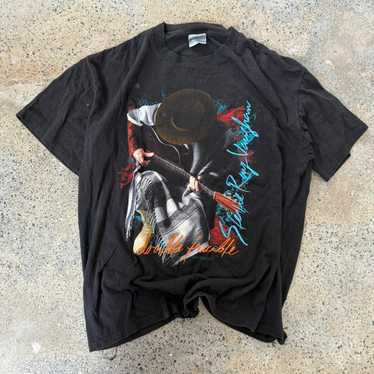 Stevie Ray Vaughan 1989 Tour Tシャツ Stevie Ray Vaughan And Double Trouble 1989 Tee M – Vinyl Ranch