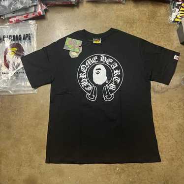 A BATHING APE × CHROME HEARTS コラボTシャツ黒 M Chrome hearts and bape - Gem