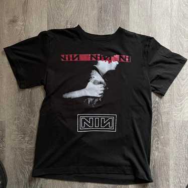 トップス SAINT Mxxxxxx FORSOMEONE nine inch nails SAINT Vintage NIN Nine-inch Nail T Shirt Men Women High