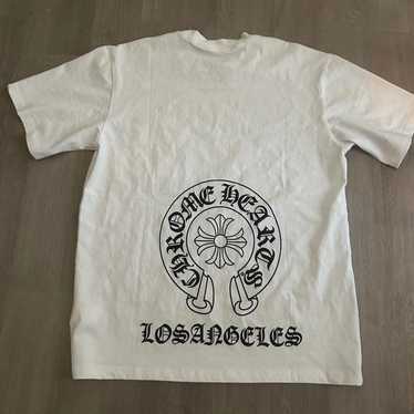 CHROME HEARTS ホワイトTシャツ Chrome Hearts White Cross Logo Short Sleeve T-Shirts - SRM