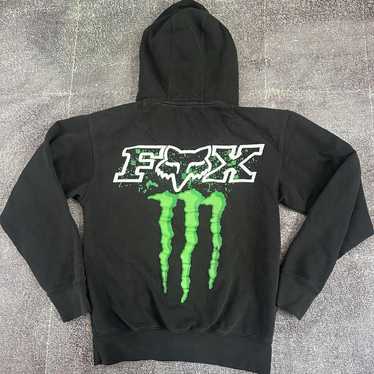 FOX MONSTER Y2K 前面プリント コラボプルオーバーパーカー 黒 L FOX MONSTER Y2K 前面プリント コラボプルオーバーパーカー 黒 L