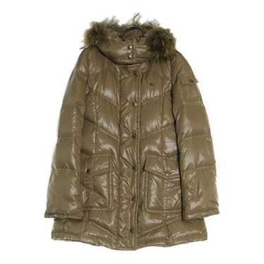 BURBERRY BLUE LABEL ポンチョ ラクーンファー ブラック M Burberry blue label raccoon - Gem