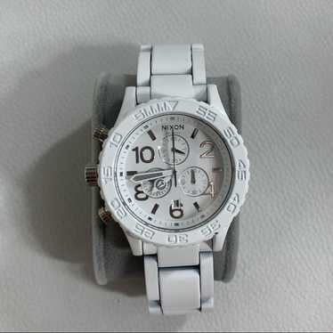 時計 NIXON 42-20CHRONO ALL WHITE SILVER ニクソン 腕時計 42-20 A037945 ホワイト×シルバー - 腕時計の