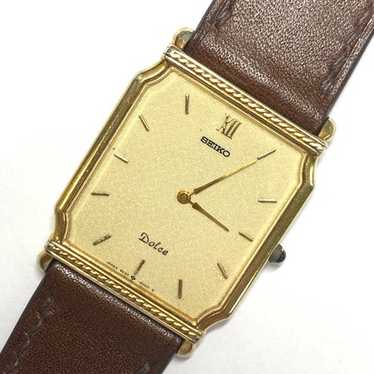7-3912 セイコー ドルチェ ゴールド腕時計 9530-5040 N MINT] 1996 Vintage Seiko Dolce 9530-5040 Gold Dial Quartz