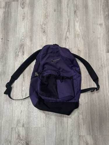 ⚡️90s old Nike backpack Black オールド　ナイキ Vintage Nike Backpack Black Brown Suede Bottom Center Swoosh