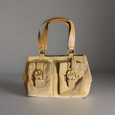 未使用保管品 vintage coach old スウェード suede Vintage Suede Coach Purse - Gem