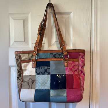 Coach patchwork tote bag - Gem