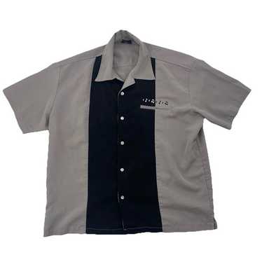 ウェア・シャツ Steady Last Call Bowling Shirt Mens XL Steady Last Call Men's M Flames Guitar & Martini Glass