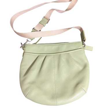 バッグ Vintage Coach Chrystie Bag Green Leather Vintage 80s/90s Coach Bottle Green Chrystie Leather Shoulder