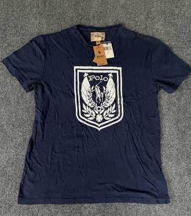 トップス 90s Polo Ralph Lauren Uni Crest Patch Rare Vintage POLO RALPH LAUREN Spell Out Uni Crest Patch