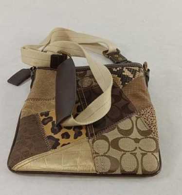 美品　Coach Patchwork Leopard Toto Bag 💌SOLD💌 Coach Leopard Print Patchwork Mini Bag 🍒✨🐆 $225