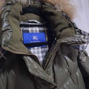 BURBERRY　BLUE LABEL　フォックスファー付きダウンコート　40 バーバリーブルーレーベル フォックスファー付き ロングコート