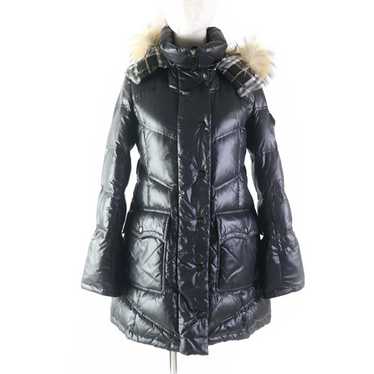 BURBERRY BLUE LABEL ポンチョ ラクーンファー ブラック M Burberry blue label raccoon - Gem