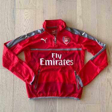[超レア]　Puma Arsenal トラックレッドジャケット 2017-18 Arsenal Puma Track Jacket (S)