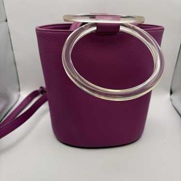 French Connection Deep Fuchsia Top Handle Bucket … - image 1