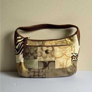 バッグ Coach Patchwork Signature shoulderbag405 Coach | Bags | Coach Signature Multi Color Patchwork