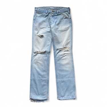 パンツ \"NUMBER (N)INE\" Damage Lightblue Denim Number (N)ine Distressed Repaired Denim – SaolMortem