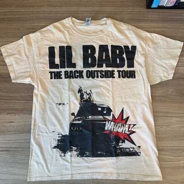 Lil Baby “Back Outside Tour” ツアーTシャツ Lil Baby Back Outside Tour Shirt Size Small Black Double