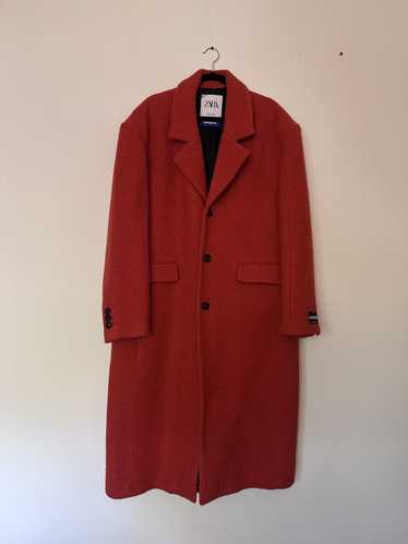 Ader Error × Zara Ader error x Zara Red Pea Coat - image 1