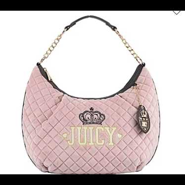Juicy Couture ピンク スエード バッグ Juicy Couture Juicy Pink Precious Moments Roll Crossbody Bag