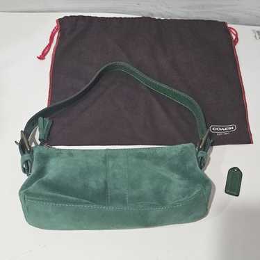 バッグ Vintage Coach Suede Hampton Bag Green Coach Suede Hampton Bag Green Vintage Used Authentic | eBay