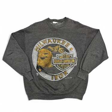 希少 XL 90's HARLEY DAVIDSON メタルイーグル スウェット 希少 XL 90's HARLEY DAVIDSON メタルイーグル スウェット