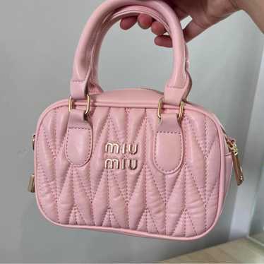 バッグ 00s MIU MIU HAND BAG MINI PINK GOLD バッグ 00s MIU MIU HAND BAG MINI PINK GOLD 00s MIU MIU HAND