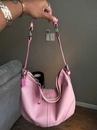 Coach Pink Soho Hobo Shoulder 肩掛け PINK Soho Hobo Bag - Coach - Leather - Pink