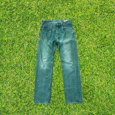 KAPITAL グリーン ストレートデニム KAPITAL ストレートデニム No.4 ダークグリーン - メルカリ