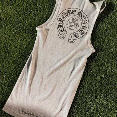 CHROME HEARTS タンクトップ ホワイト size S Chrome Hearts ホワイト ダガー ロゴ タンクトップ - SRM